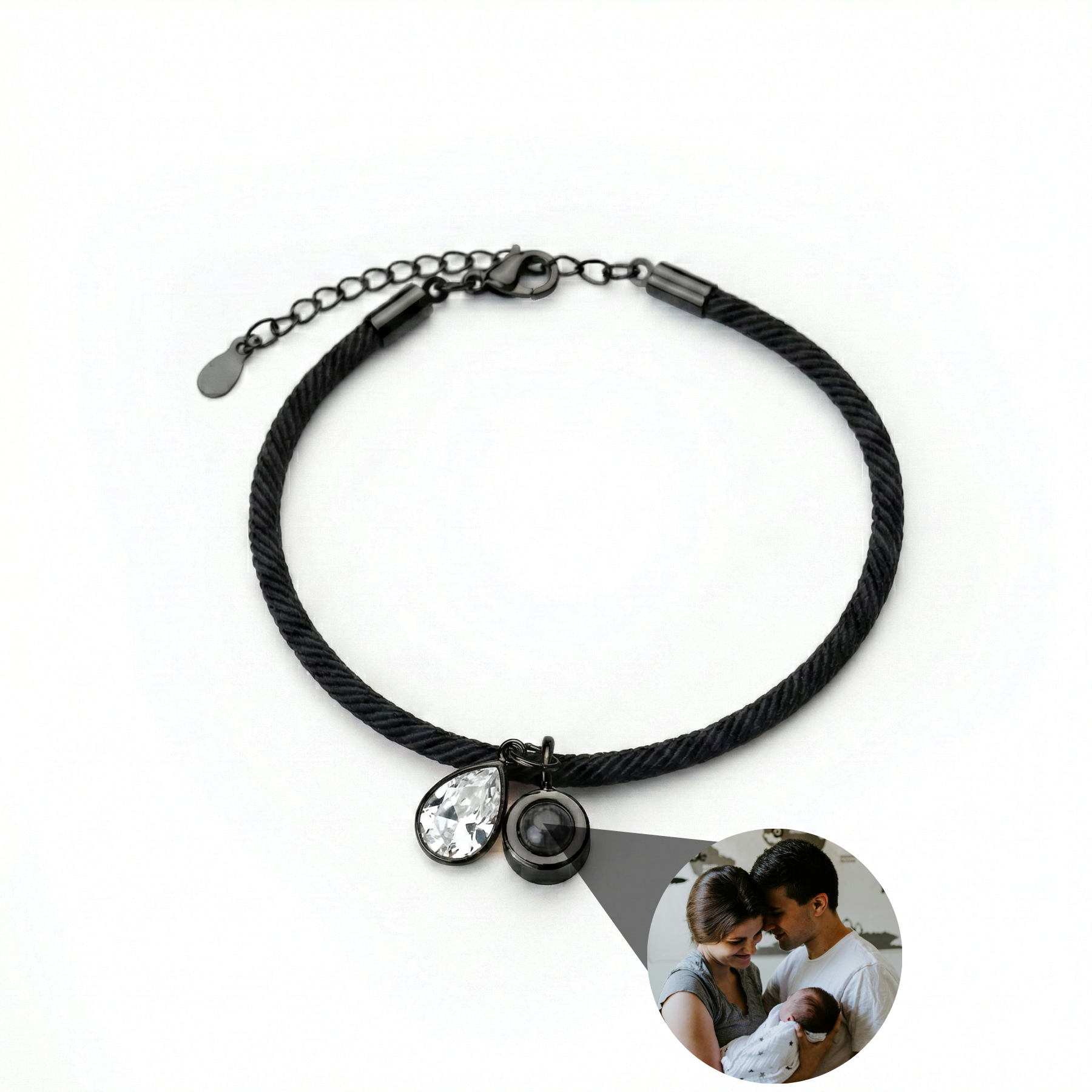 Pulsera con foto personalizada - Essence Piedra de nacimiento
