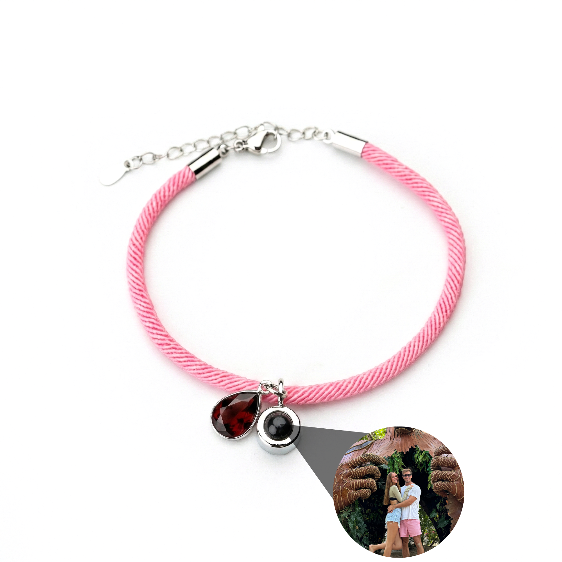 Pulsera con foto personalizada - Essence Piedra de nacimiento