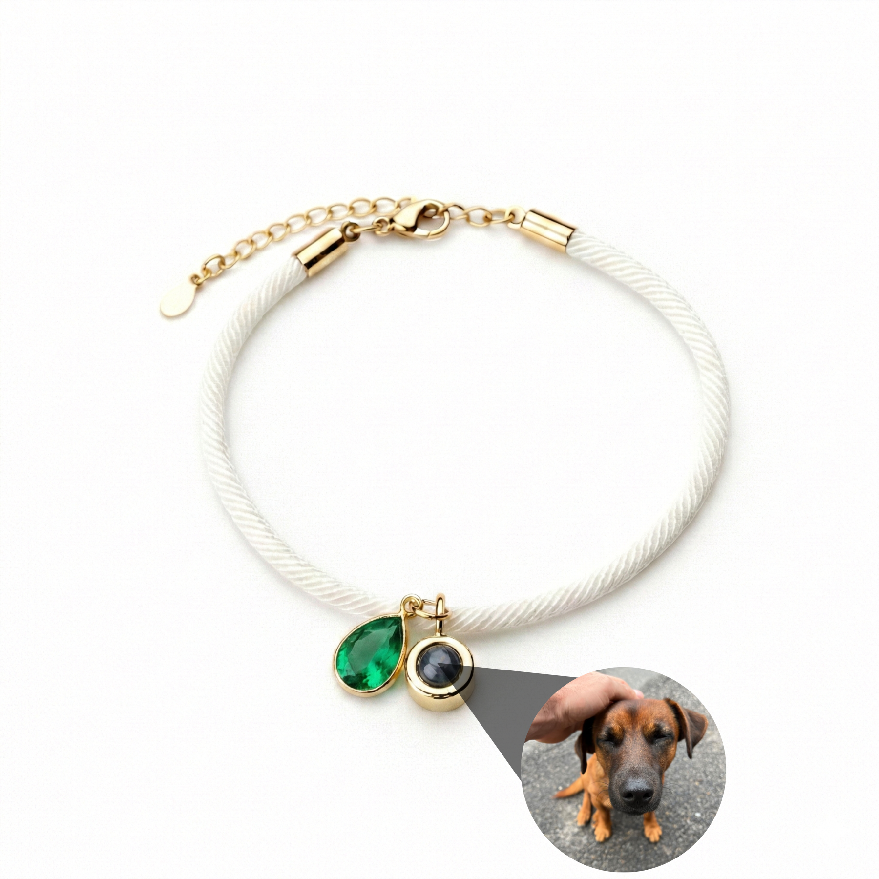 Pulsera con foto personalizada - Essence Piedra de nacimiento