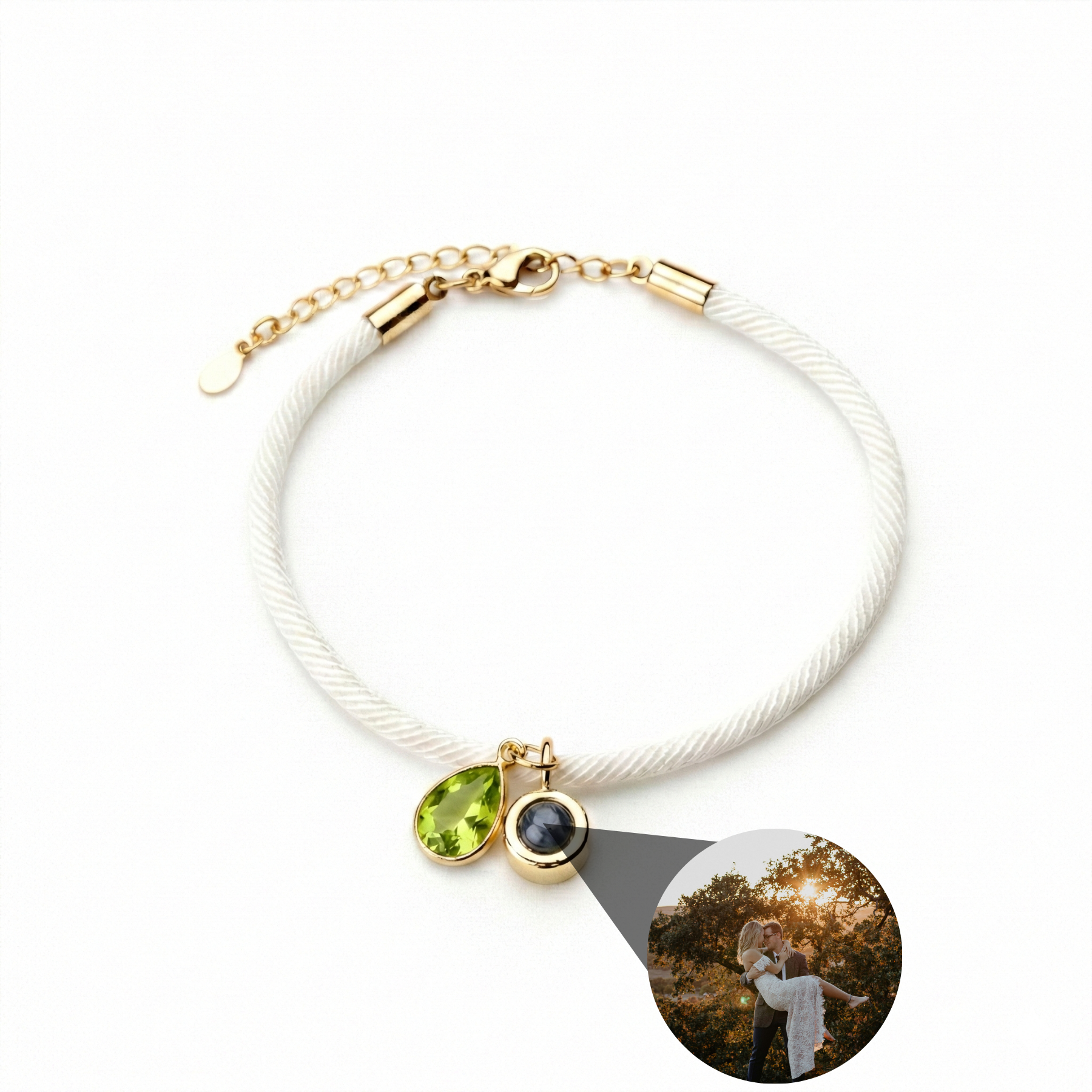Pulsera con foto personalizada - Essence Piedra de nacimiento