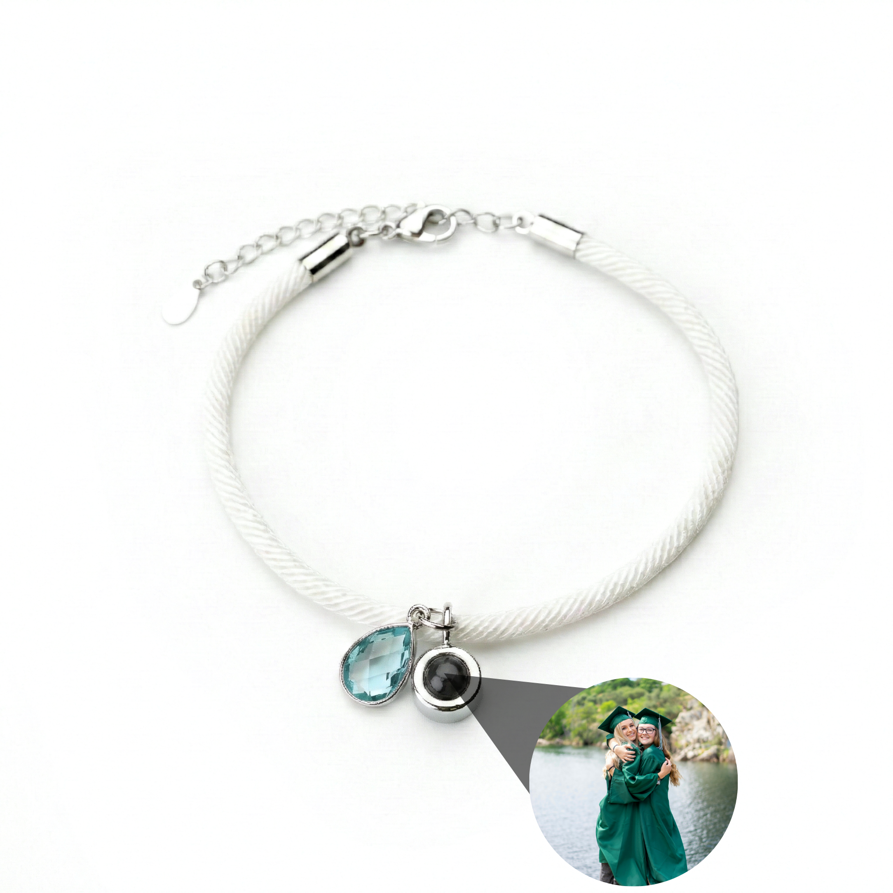 Pulsera con foto personalizada - Essence Piedra de nacimiento