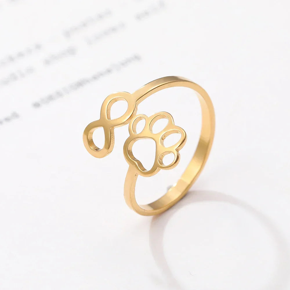 Anillo de Patas Infinito Ajustable – Acero Inoxidable