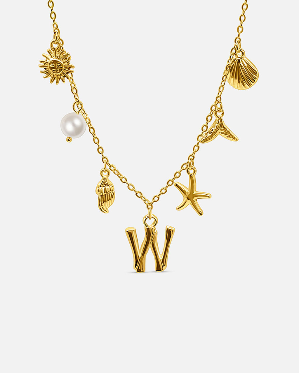 Collar de Letra de Oro Oceánico