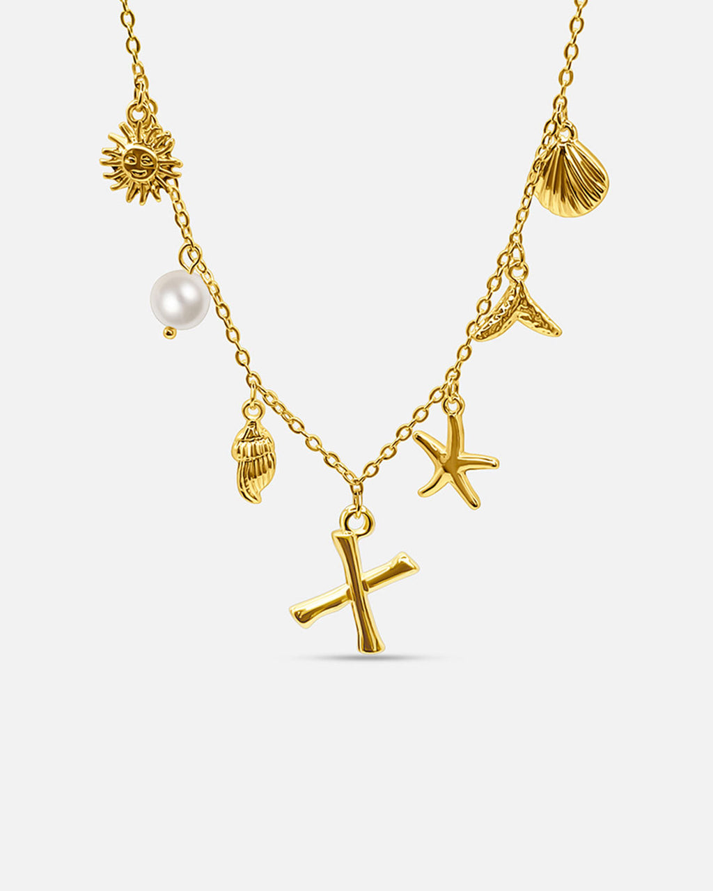 Collar de Letra de Oro Oceánico