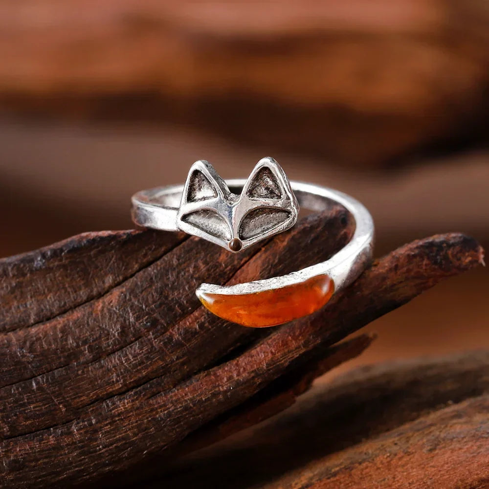 Anillo Vintage de Espíritu de Zorro