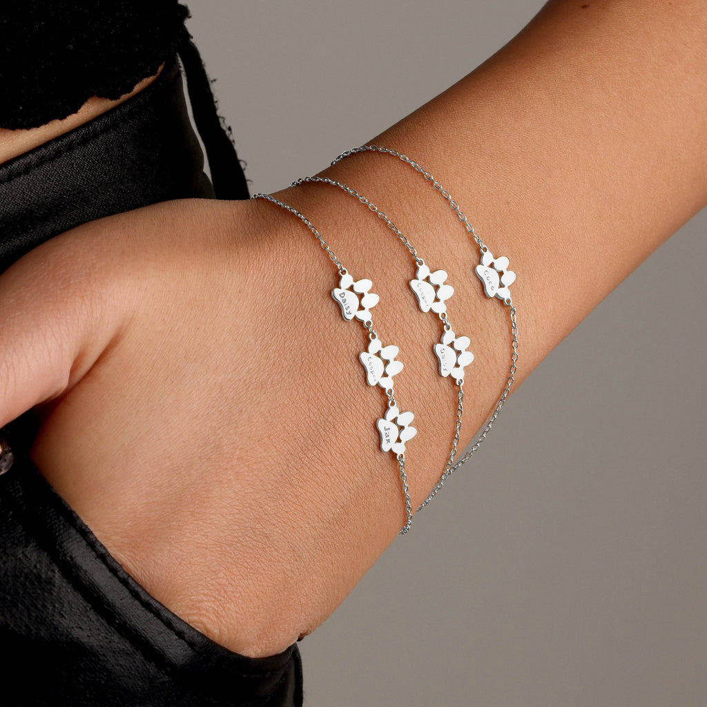 Collar/ Pulsera con Huella de Patas