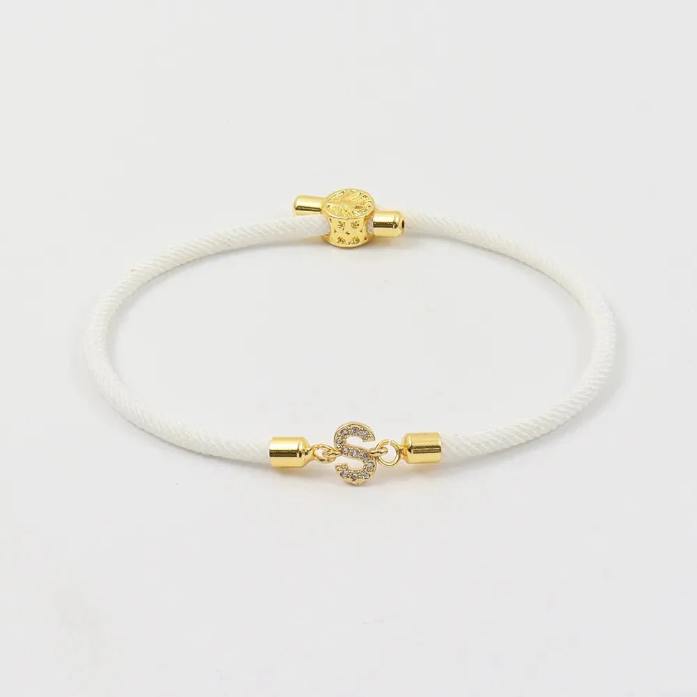 Pulseras Ajustables con Iniciales 1+1 Gratis