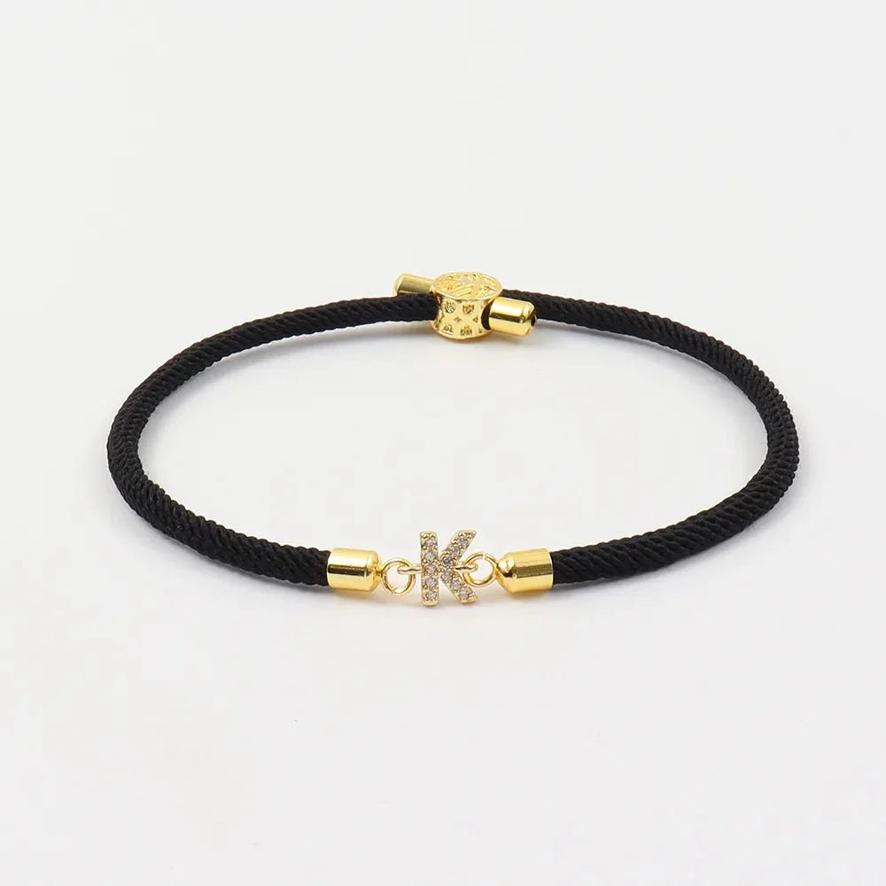 Pulseras Ajustables con Iniciales 1+1 Gratis