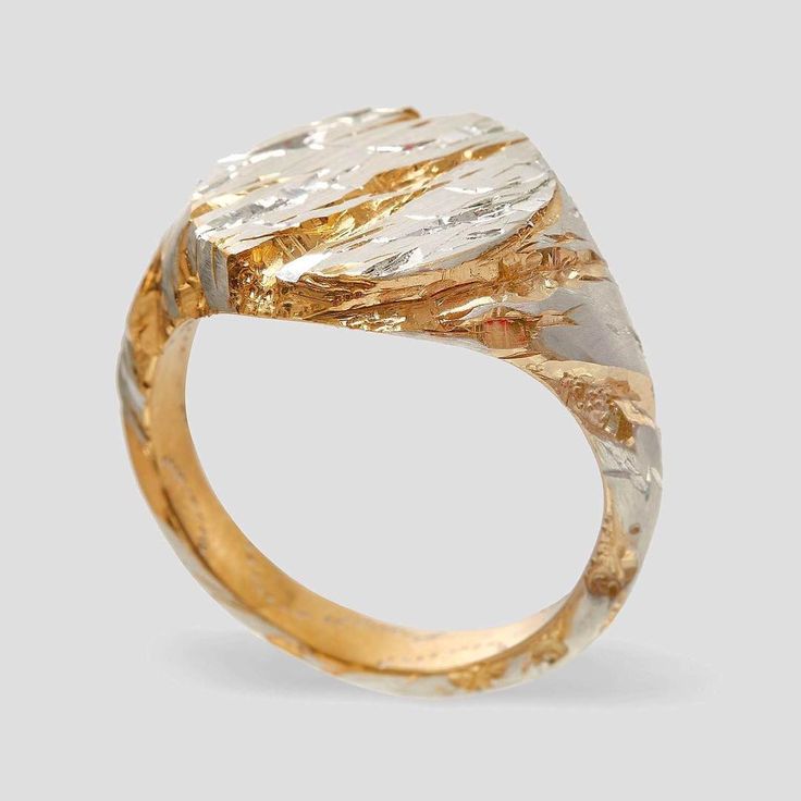 Anillo Antiguo de Oro y Plata Vintage