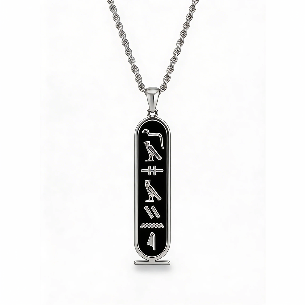 Collar Cartucho con Jeroglíficos – Personaliza con Tu Nombre Egipcios