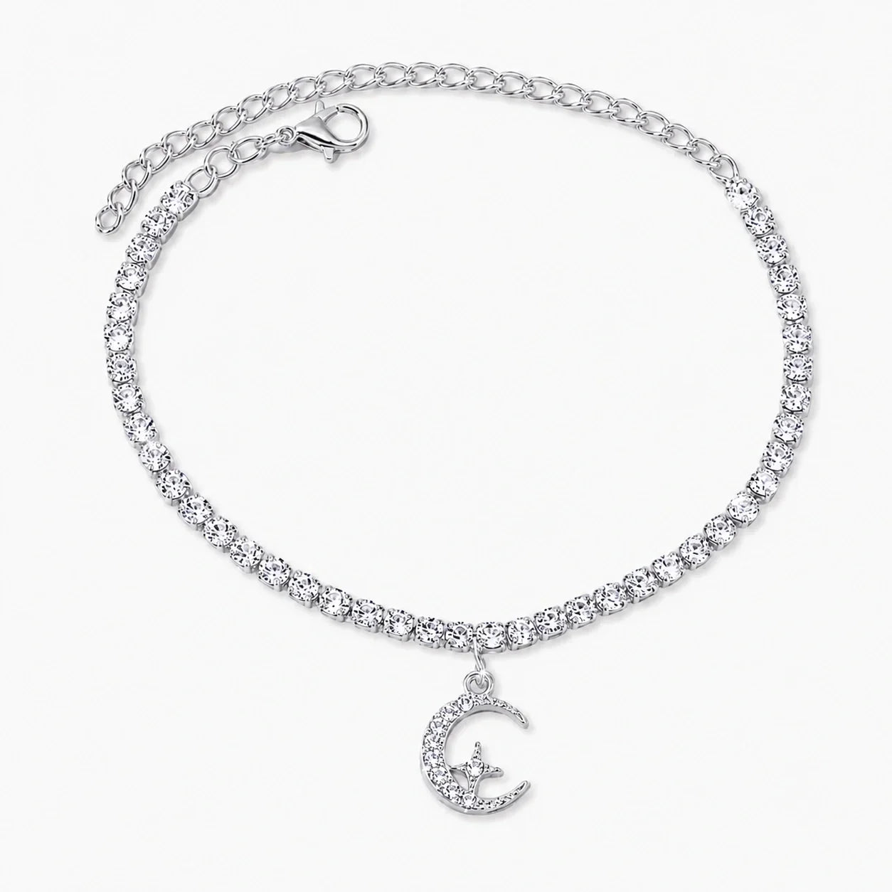 Tobillera Radiante de Luna Creciente