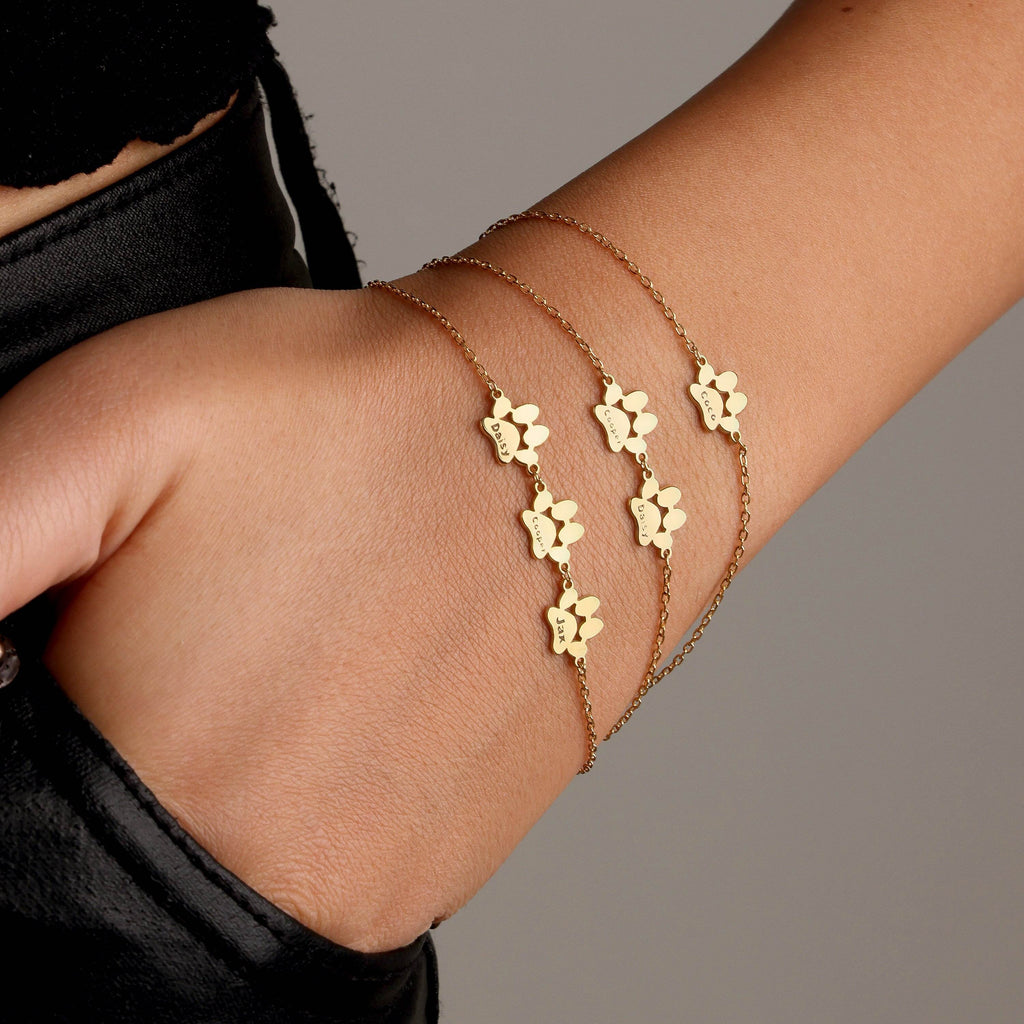 Collar/ Pulsera con Huella de Patas