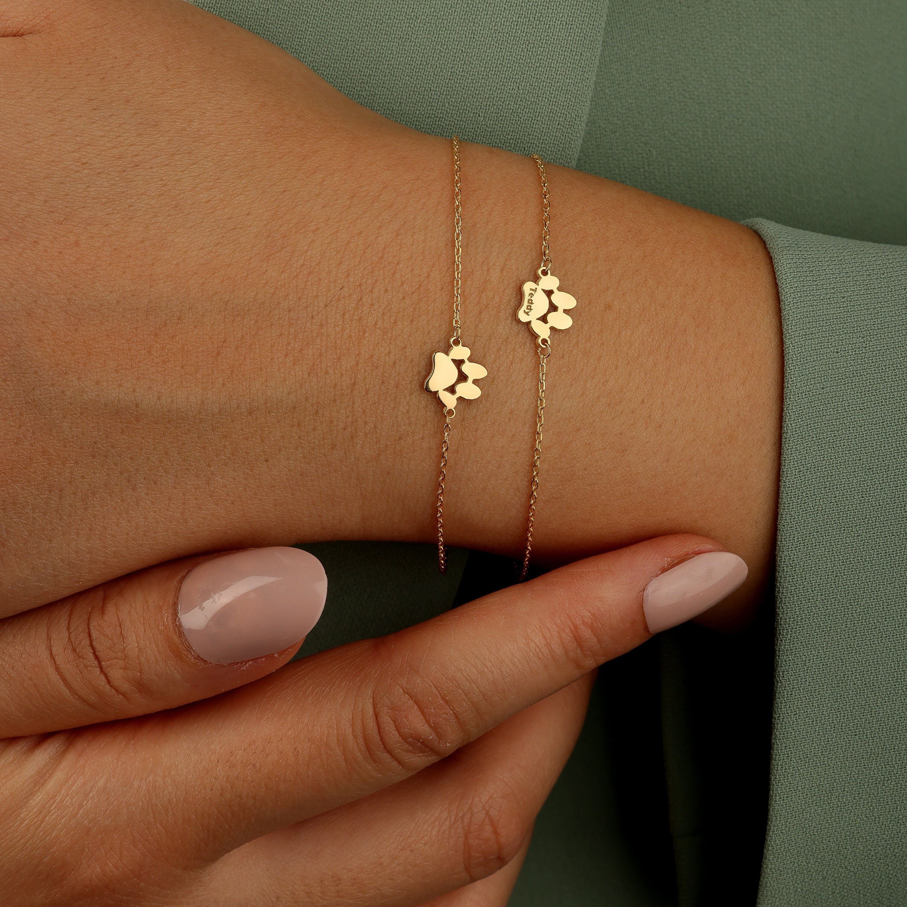 Collar/ Pulsera con Huella de Patas