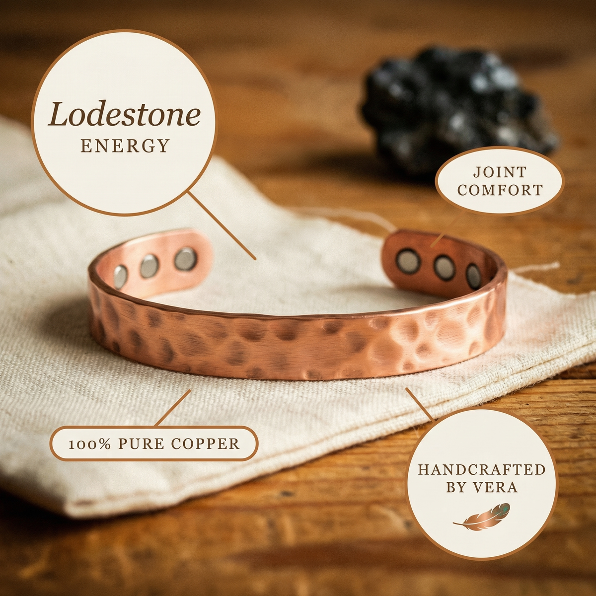 Orfebre Madrid - Pulsera de Cobre