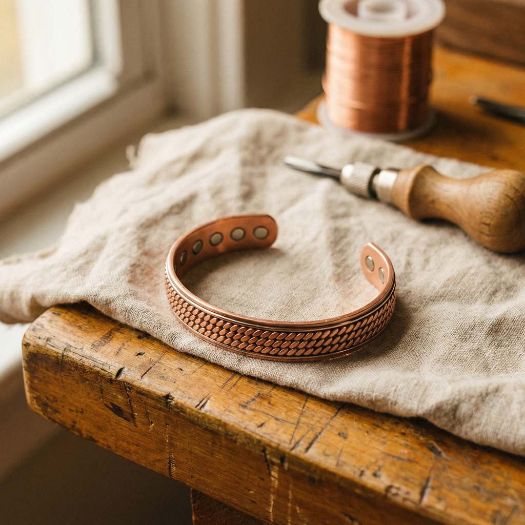 Orfebre Madrid - Pulsera de Cobre Ola