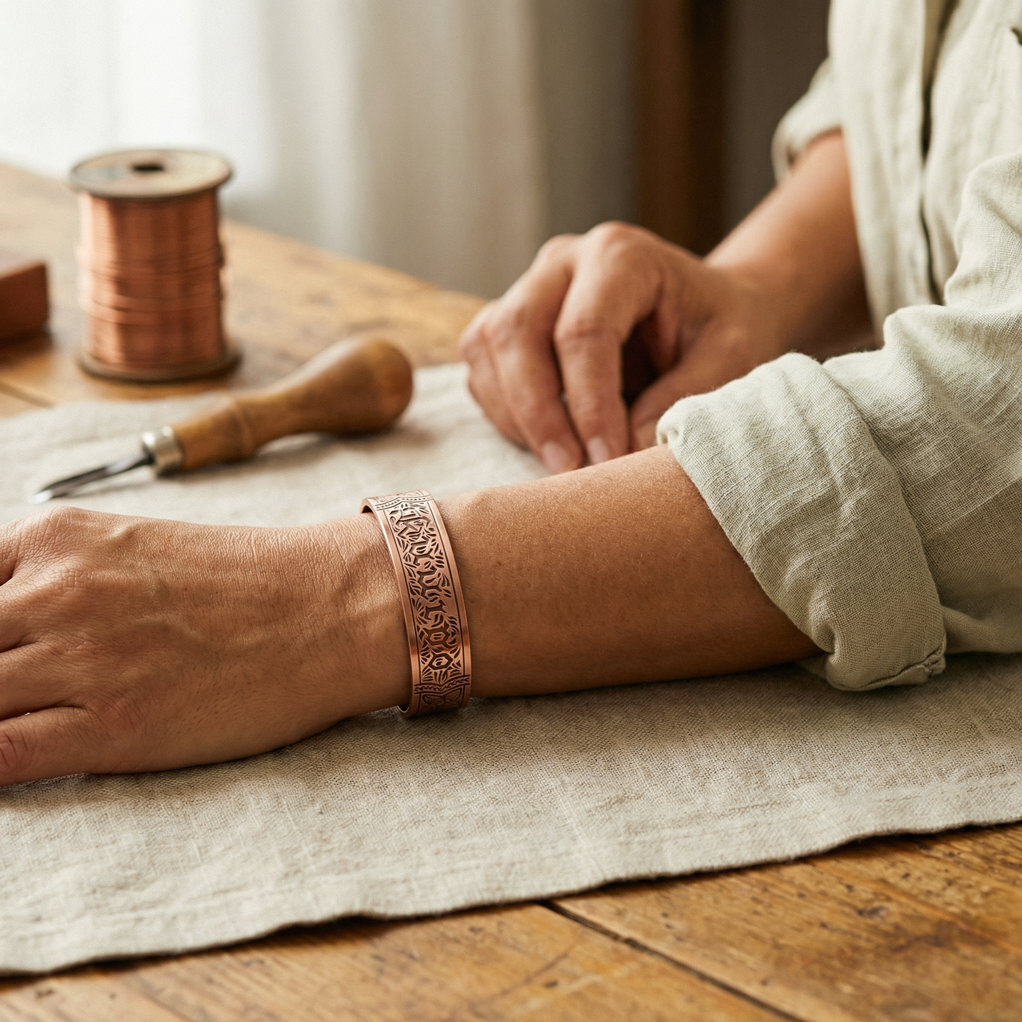 Orfebre Madrid - Pulsera de Cobre Noble