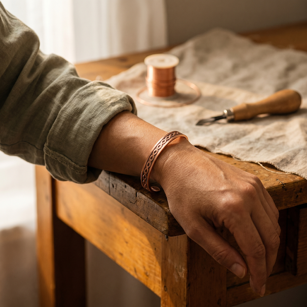 Orfebre Madrid - Pulsera Actual de Cobre