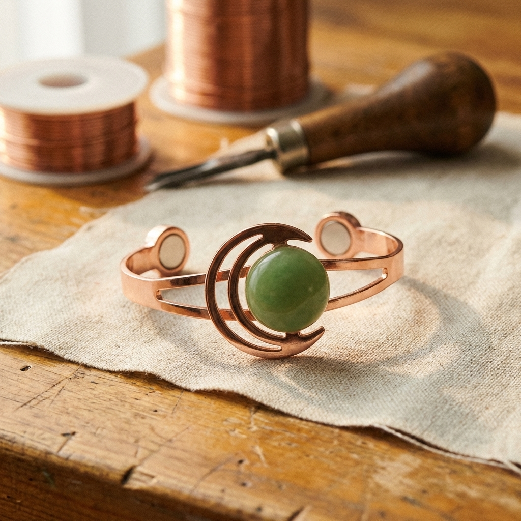 Orfebre Madrid - Pulsera Verde de Cobre