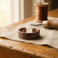 Orfebre Madrid - Anillo de Cobre con Diseño de Helecho
