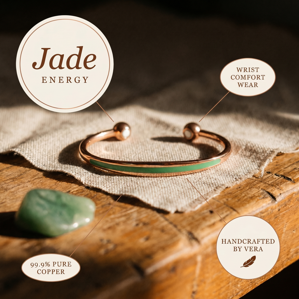 Orfebre Madrid - Pulsera de Cobre Jade