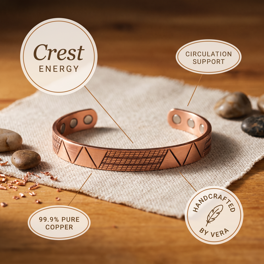 Orfebre Madrid - Pulsera de Cobre Rústica