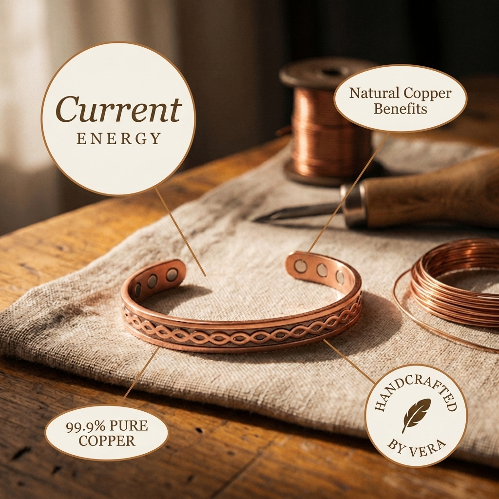 Orfebre Madrid - Pulsera Actual de Cobre