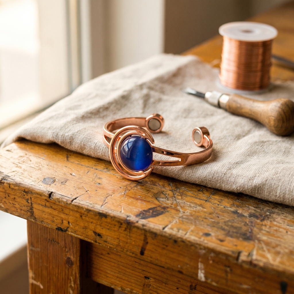Orfebre Madrid - Pulsera de Cobre Esfera
