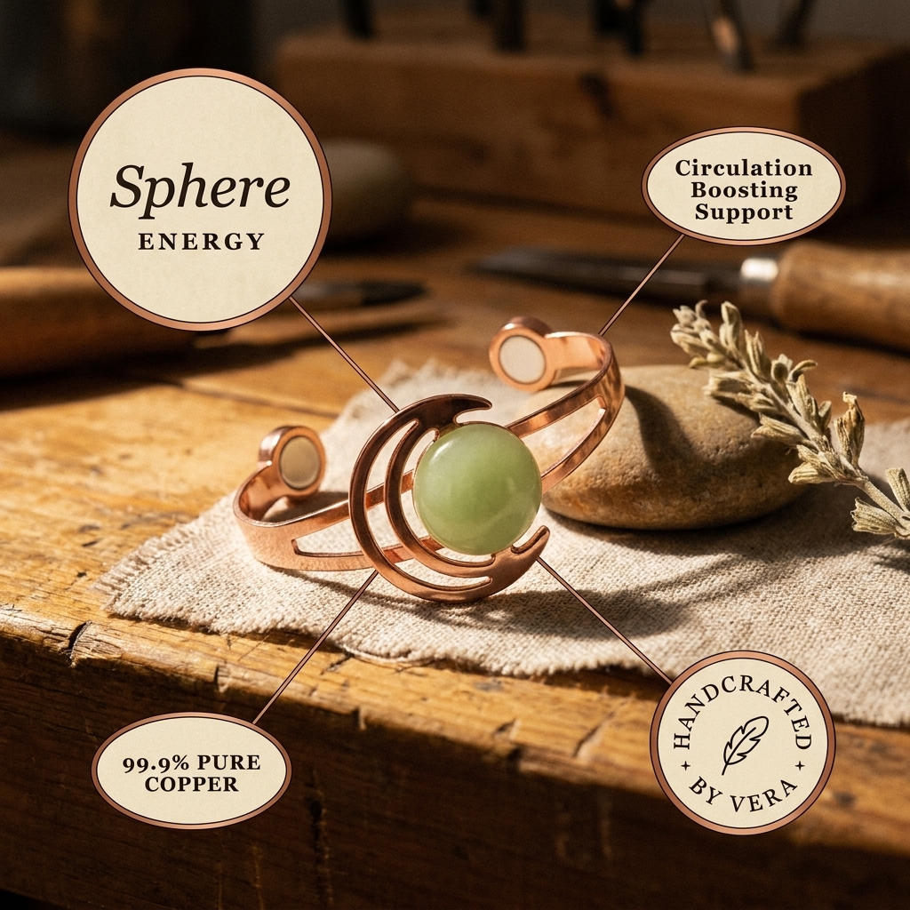 Orfebre Madrid - Pulsera Verde de Cobre