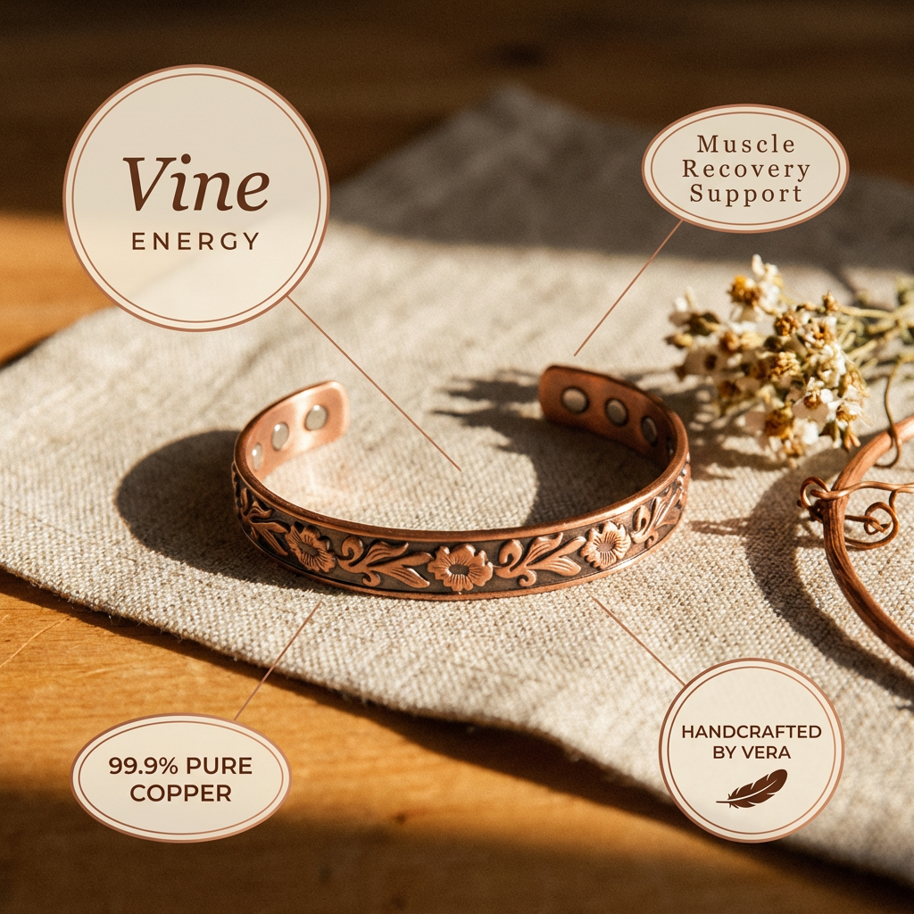 Orfebre Madrid - Pulsera de Cobre Radiante