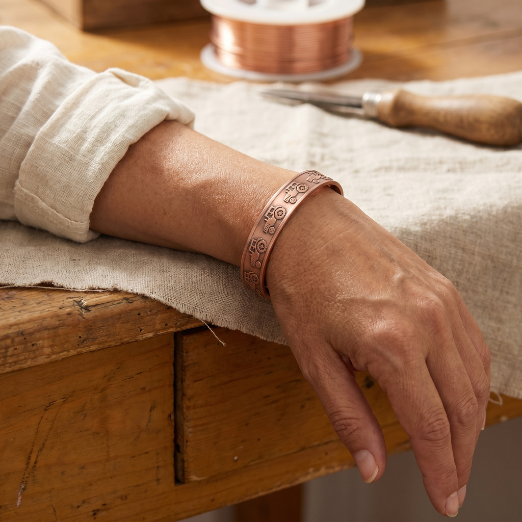 Orfebre Madrid - Pulsera de Cobre Persistente