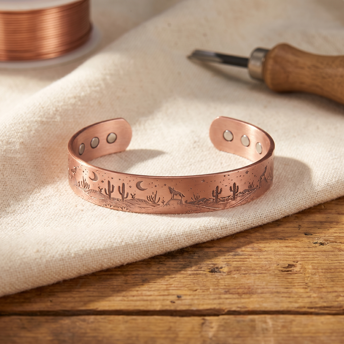 Orfebre Madrid - Pulsera de Cobre Añeja