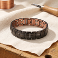 Orfebre Madrid - Pulsera de Cobre para Hombre en Color Ocre