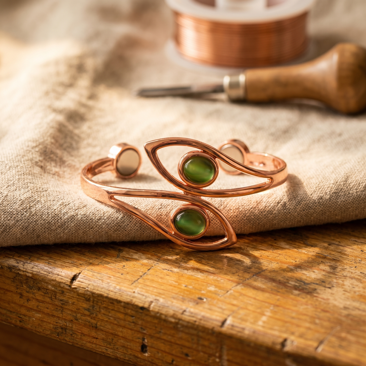 Orfebre Madrid - Pulsera de Cobre Ópalo Genérico