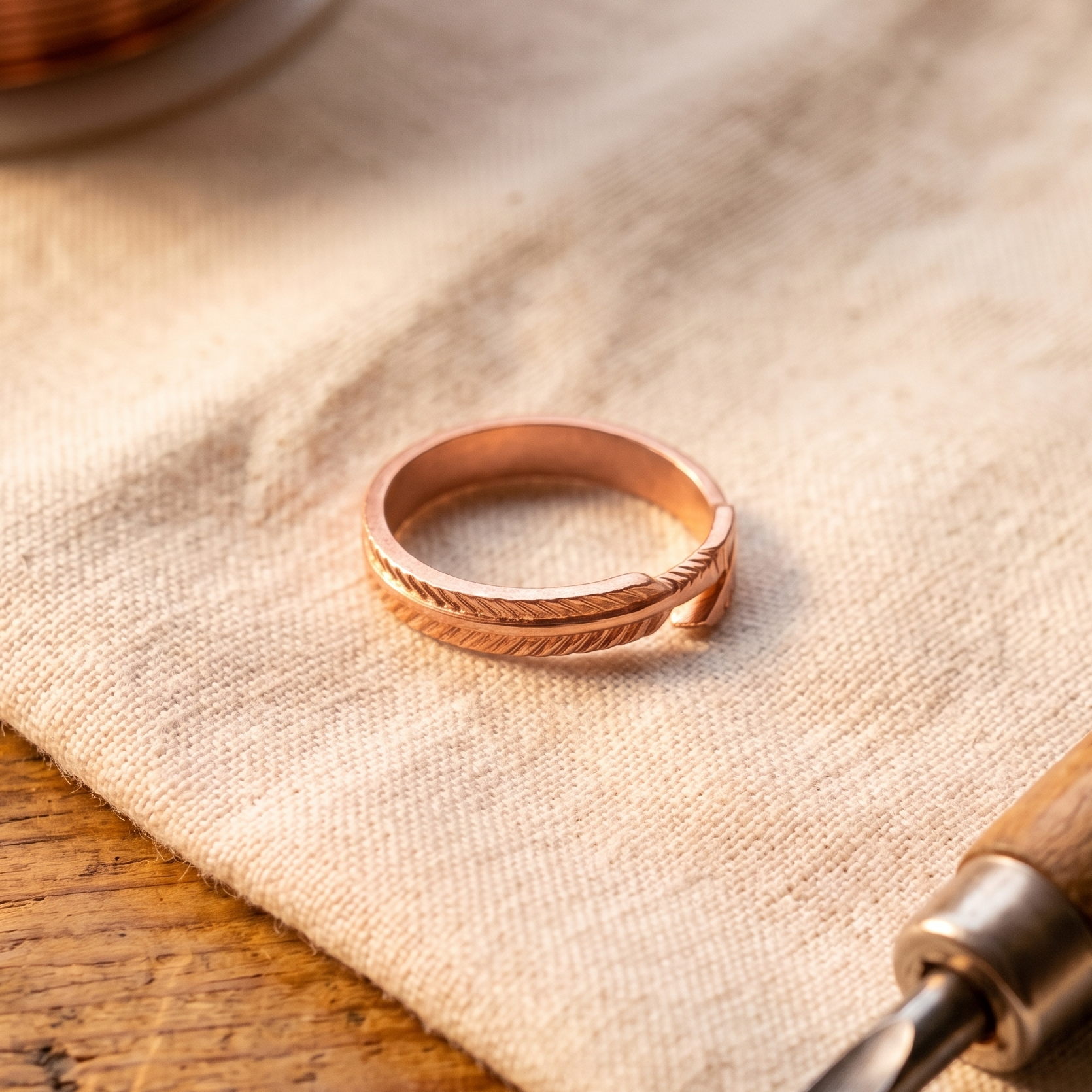 Orfebre Madrid - Anillo de Cobre Raíz