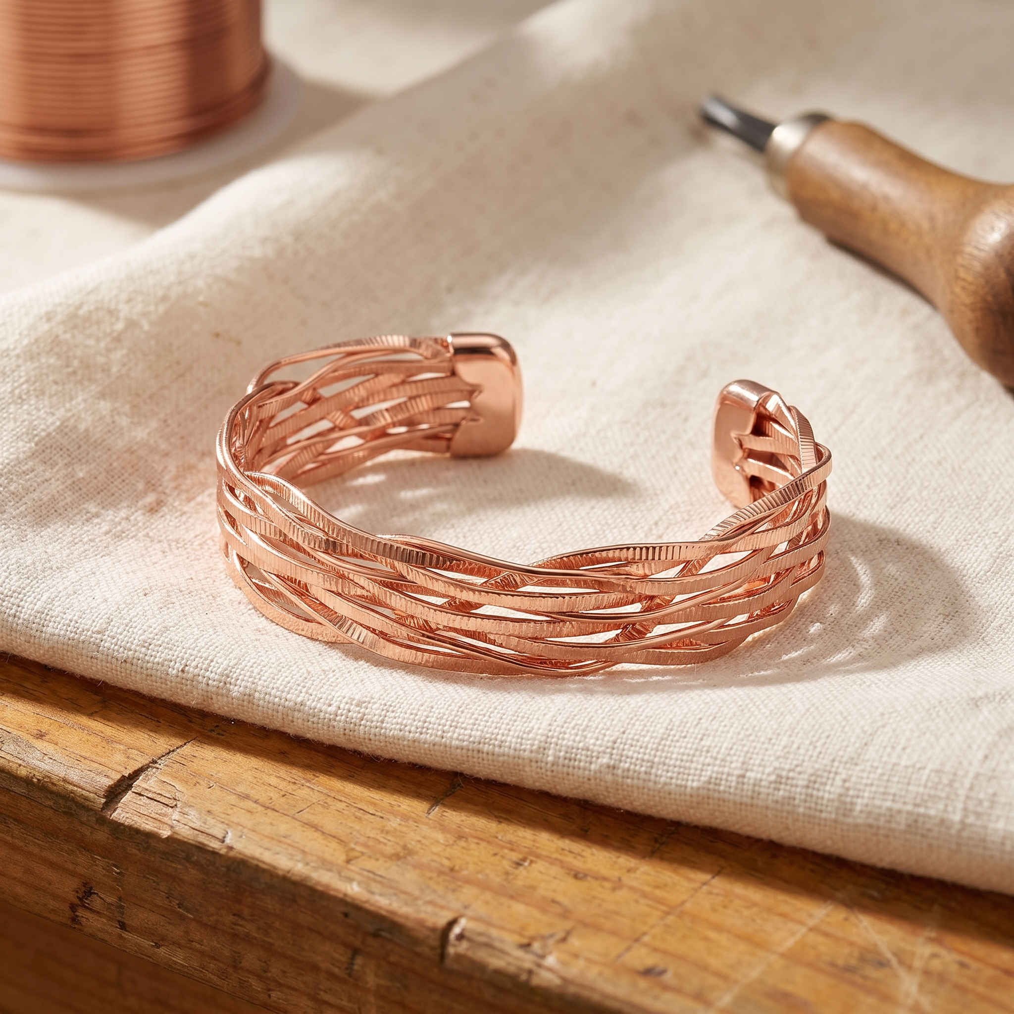 Orfebre Madrid - Pulsera de Cobre Firme