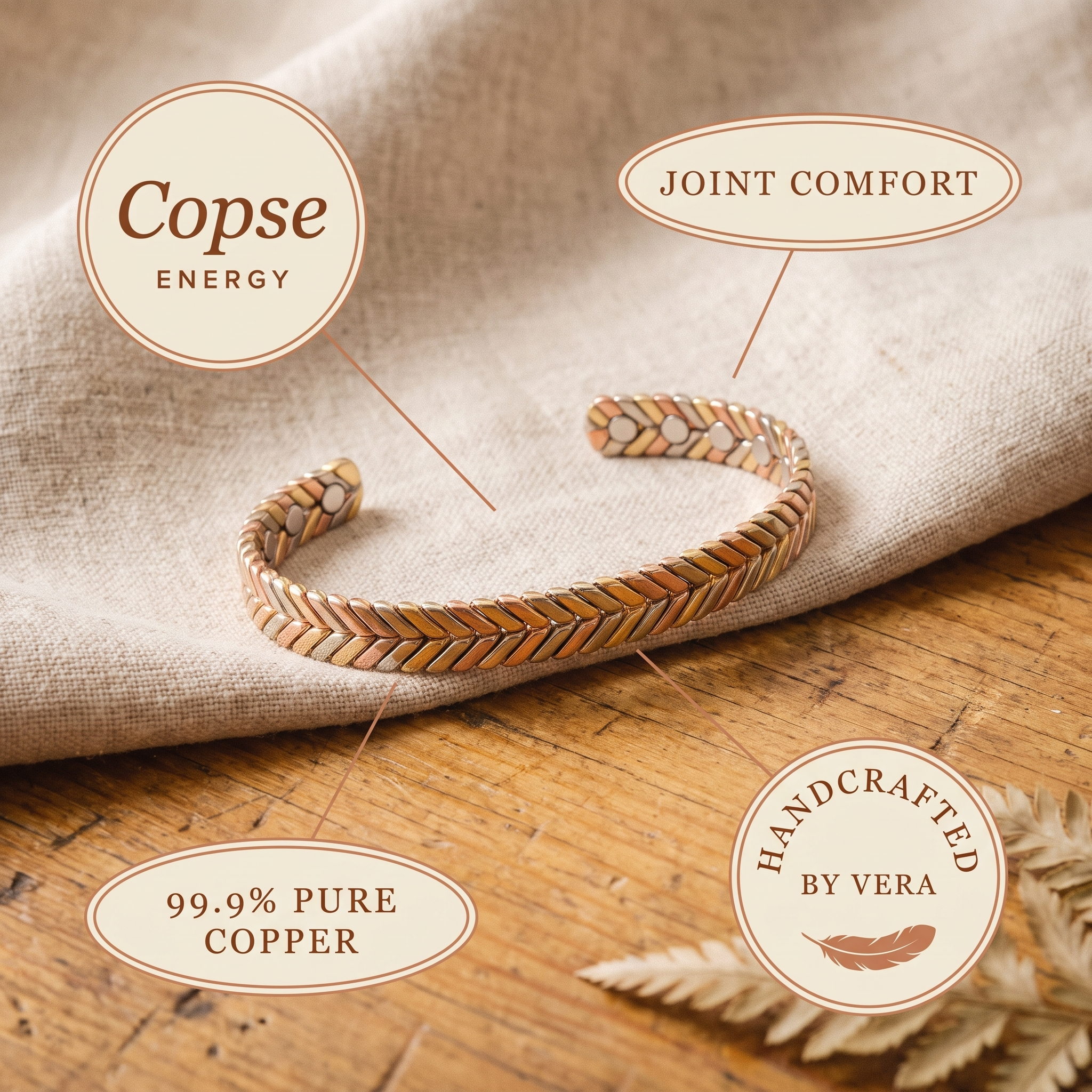 Orfebre Madrid - Pulsera de Cobre Franca
