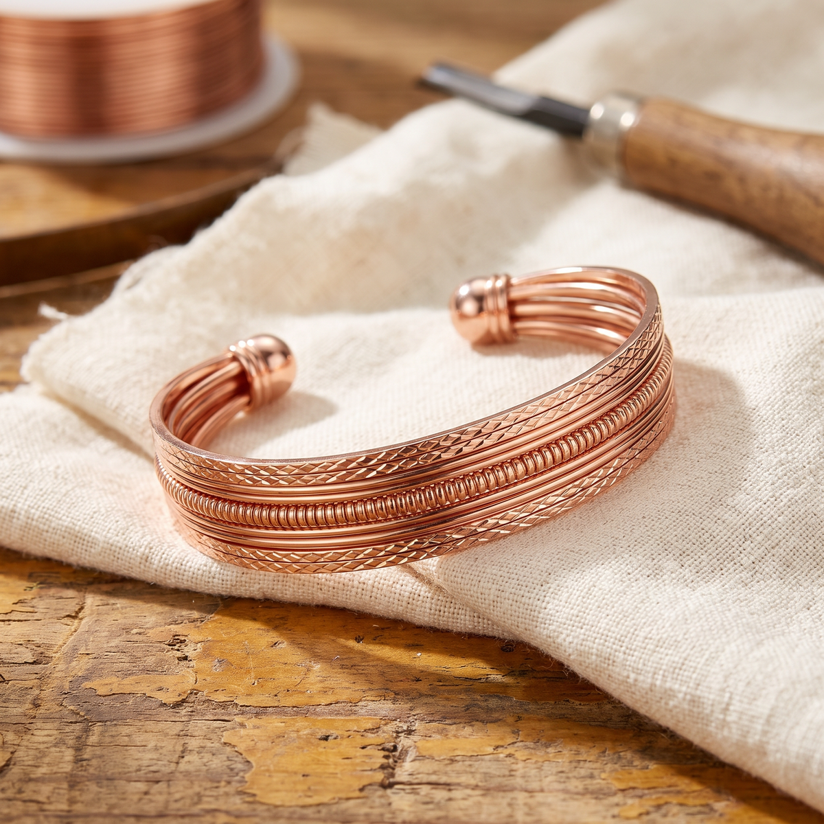 Orfebre Madrid - Pulsera de Cobre Esencia
