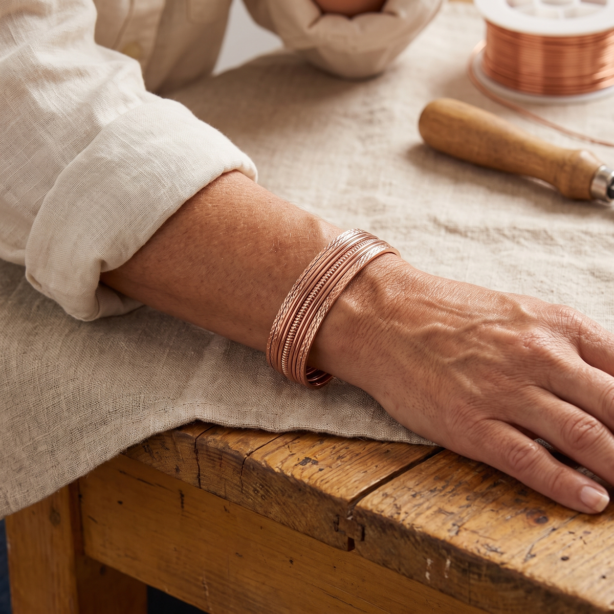 Orfebre Madrid - Pulsera de Cobre Esencia