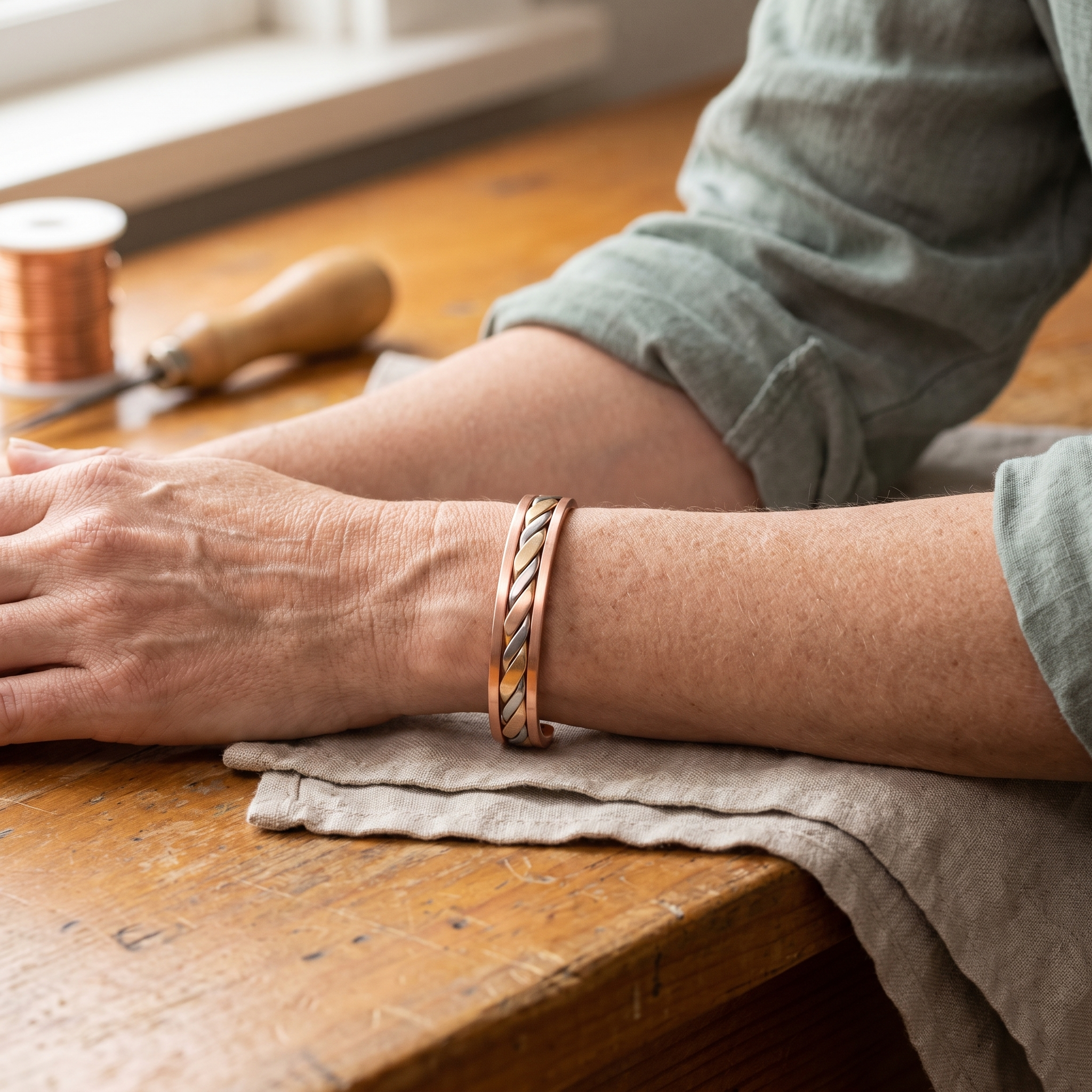 Orfebre Madrid - Pulsera de Cobre Honesta