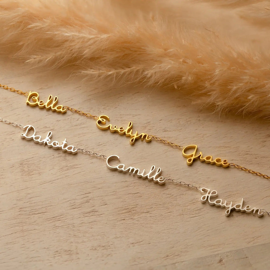 Collar Dainty Tiny con Múltiples Nombres