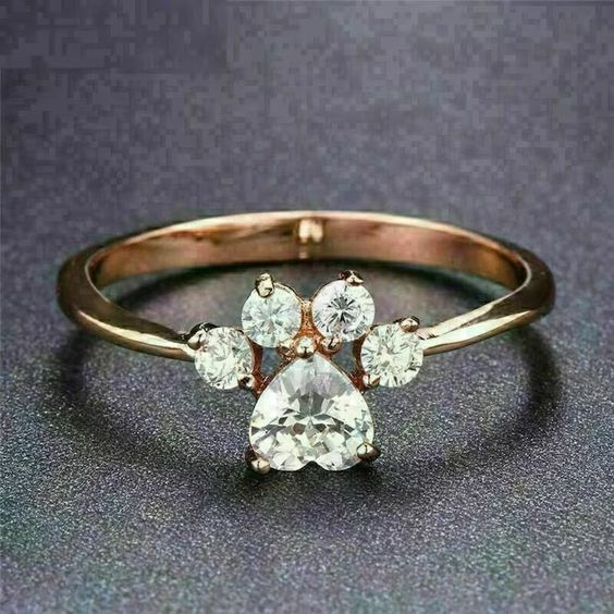 Anillo de Garra de Circonia Vintage
