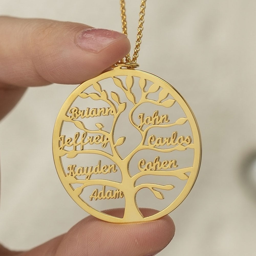 Collar Personalizado de Árbol Genealógico