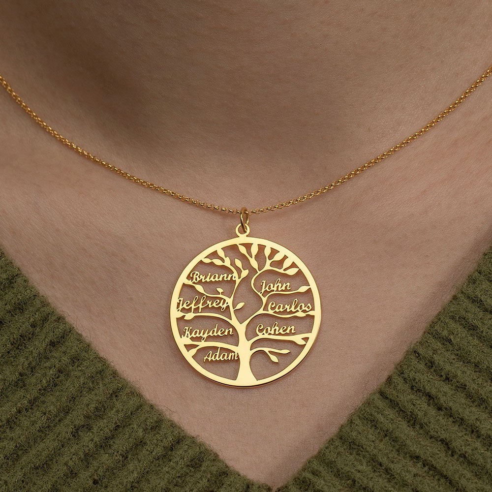 Collar Personalizado de Árbol Genealógico