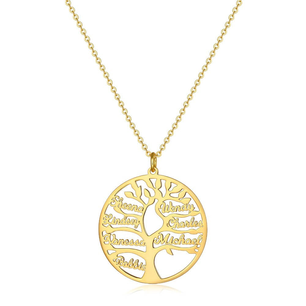 Collar Personalizado de Árbol Genealógico
