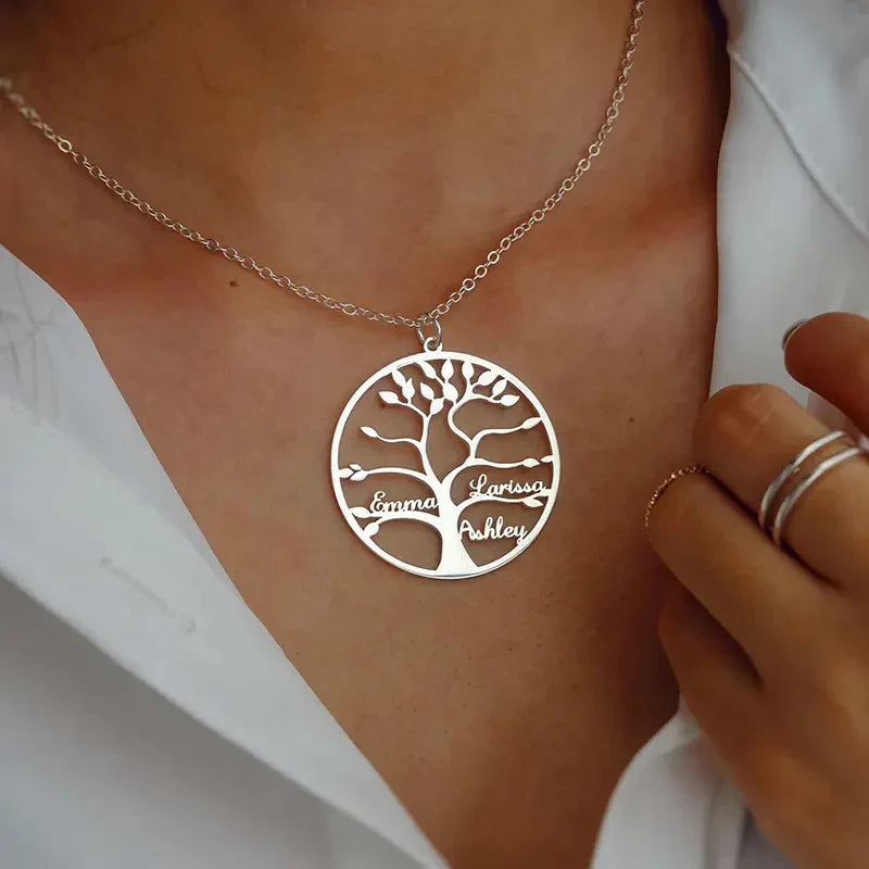 Collar Personalizado de Árbol Genealógico